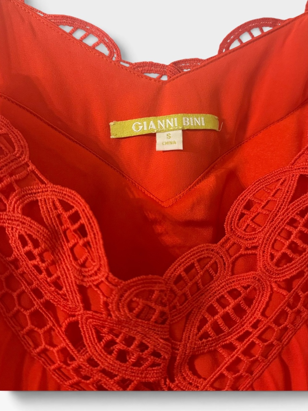 💥💥💥Gianni Bini💥Pleated Crochet Lace-Trim Mini Dress💥Lightweight💥Elegant💥💥💥 - Picture 7 of 7